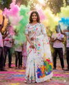 KT 2032 Lilan Digital Print Holi Special Saree Wholesale Suppliers In India